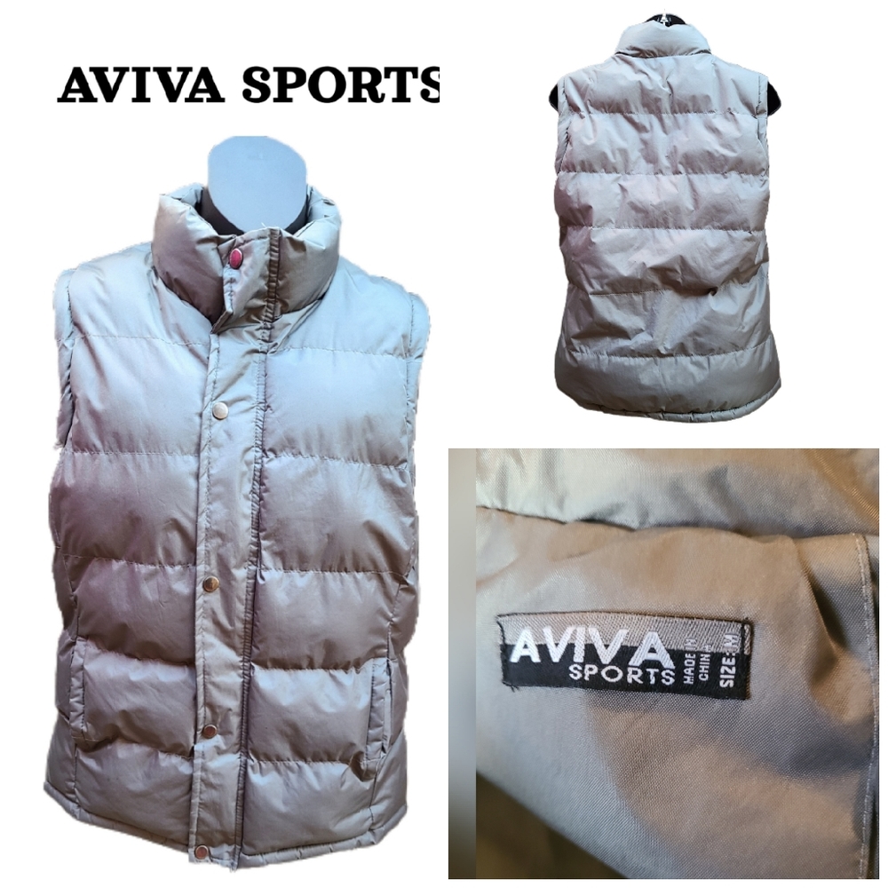 Aviva Sports Gray Puffer Vest